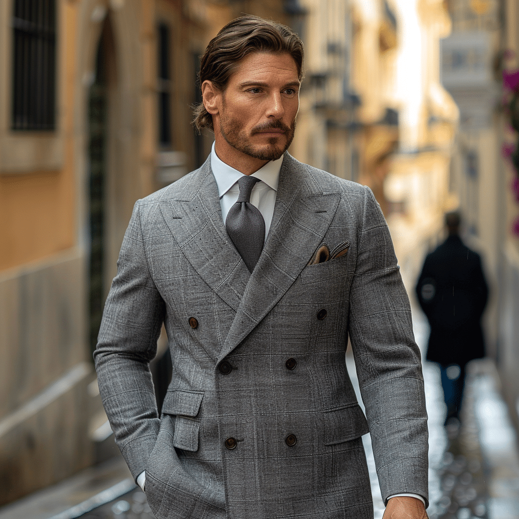 double breasted suit