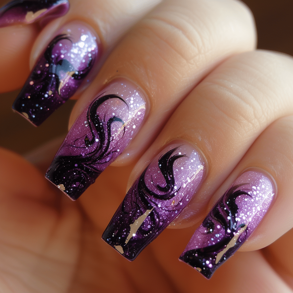 purple nail designs