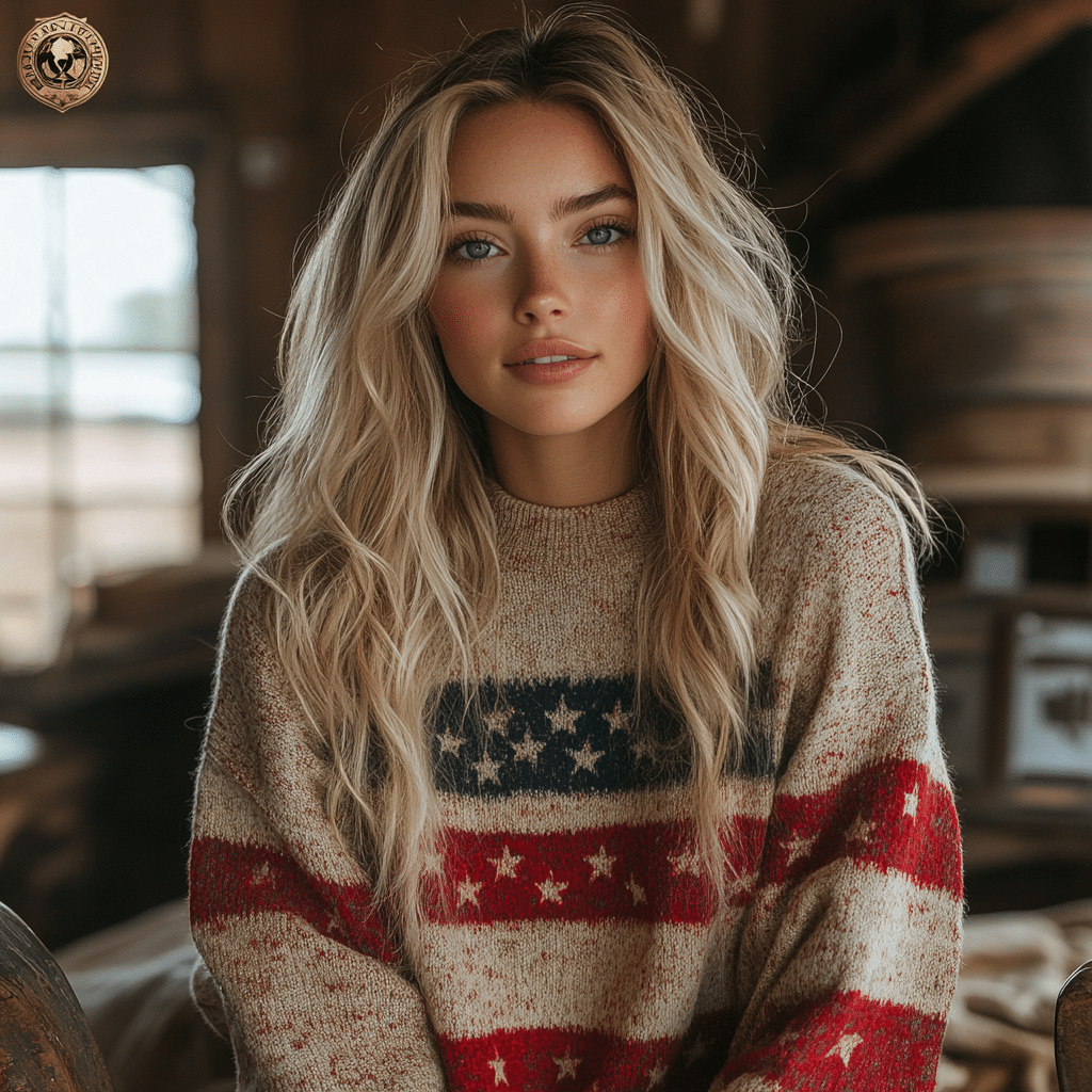 american flag sweater