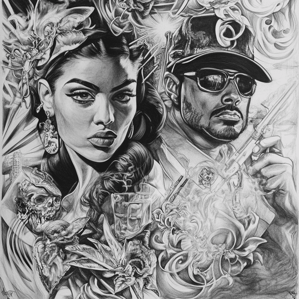 chicano drawings