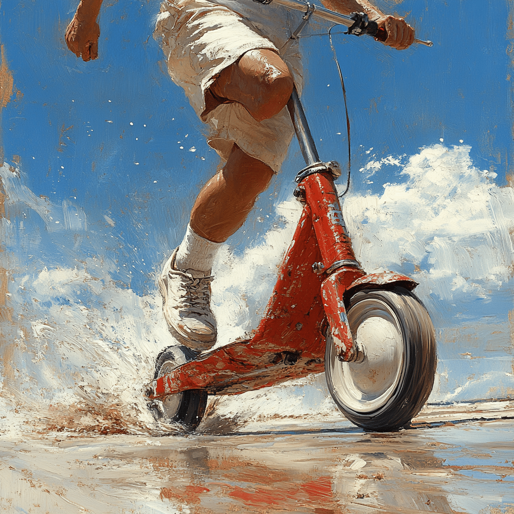 knee on scooter