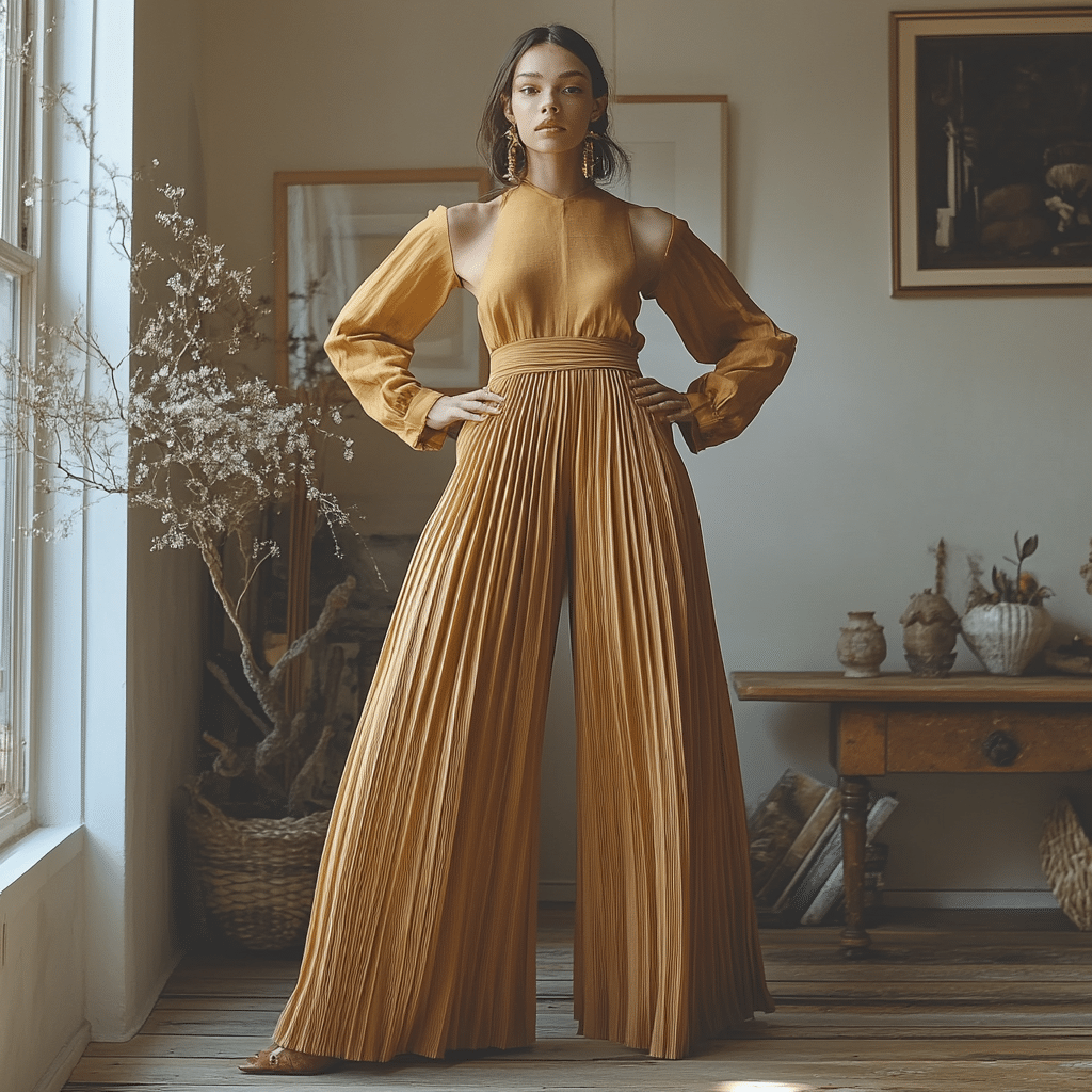 pleated pants