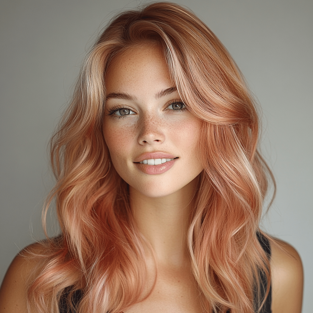 rose gold hair