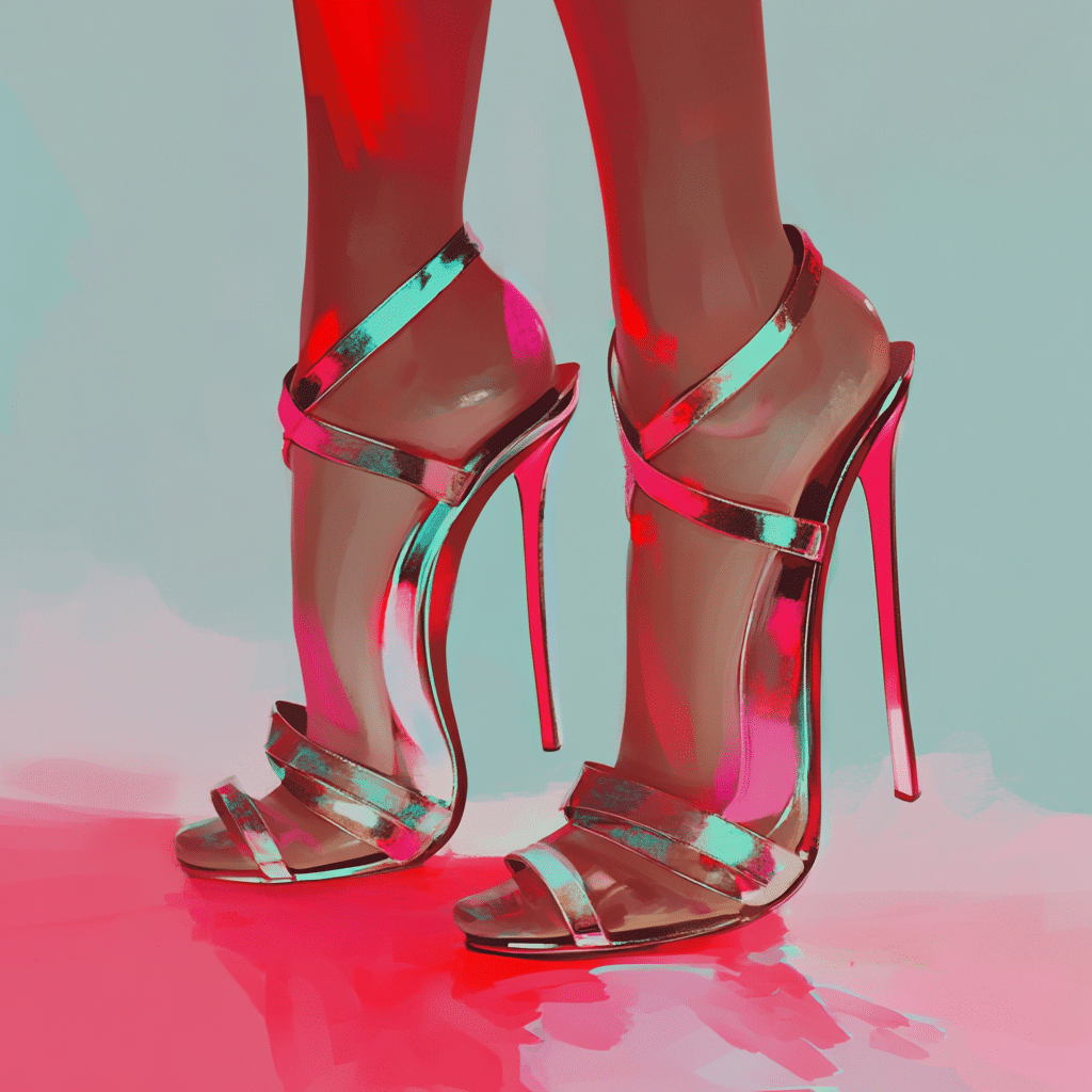 strappy heels