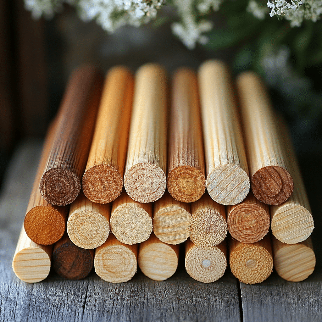 wooden dowels