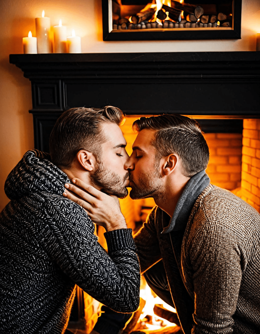 men kissing