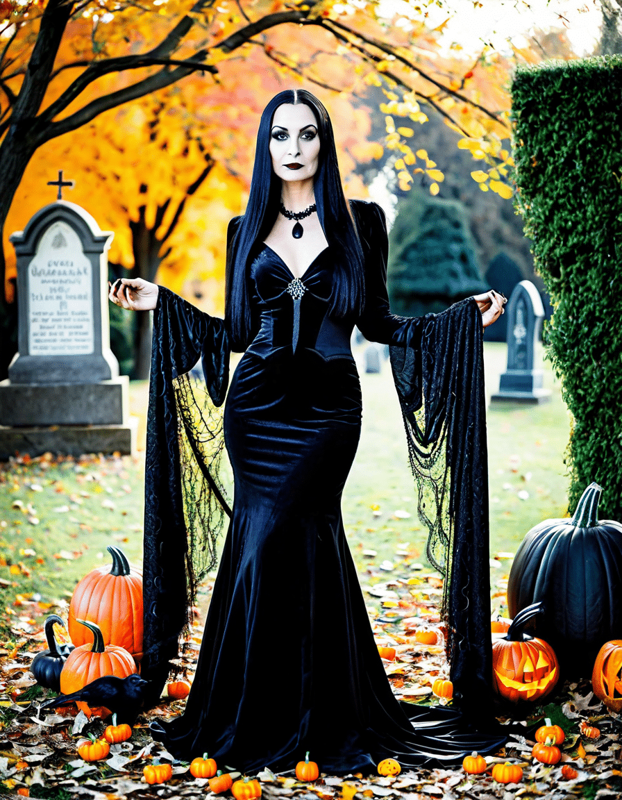 morticia addams costume