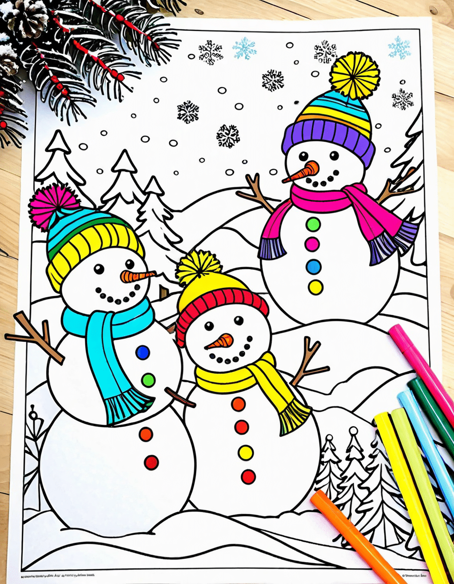 winter coloring pages