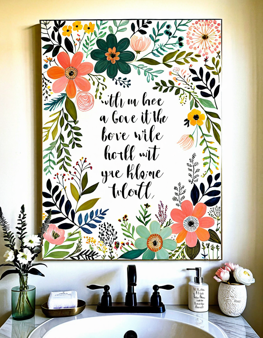 bathroom art