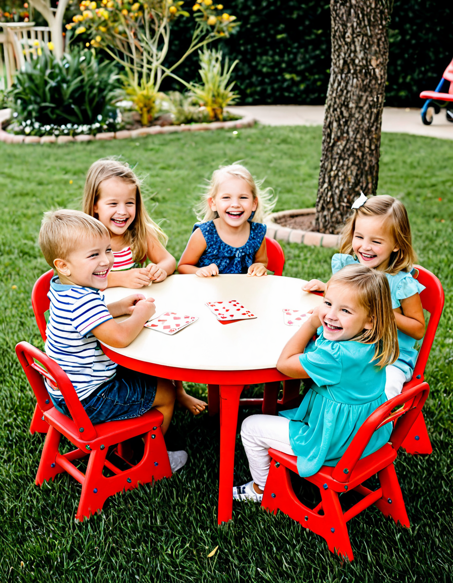 card table and chairs