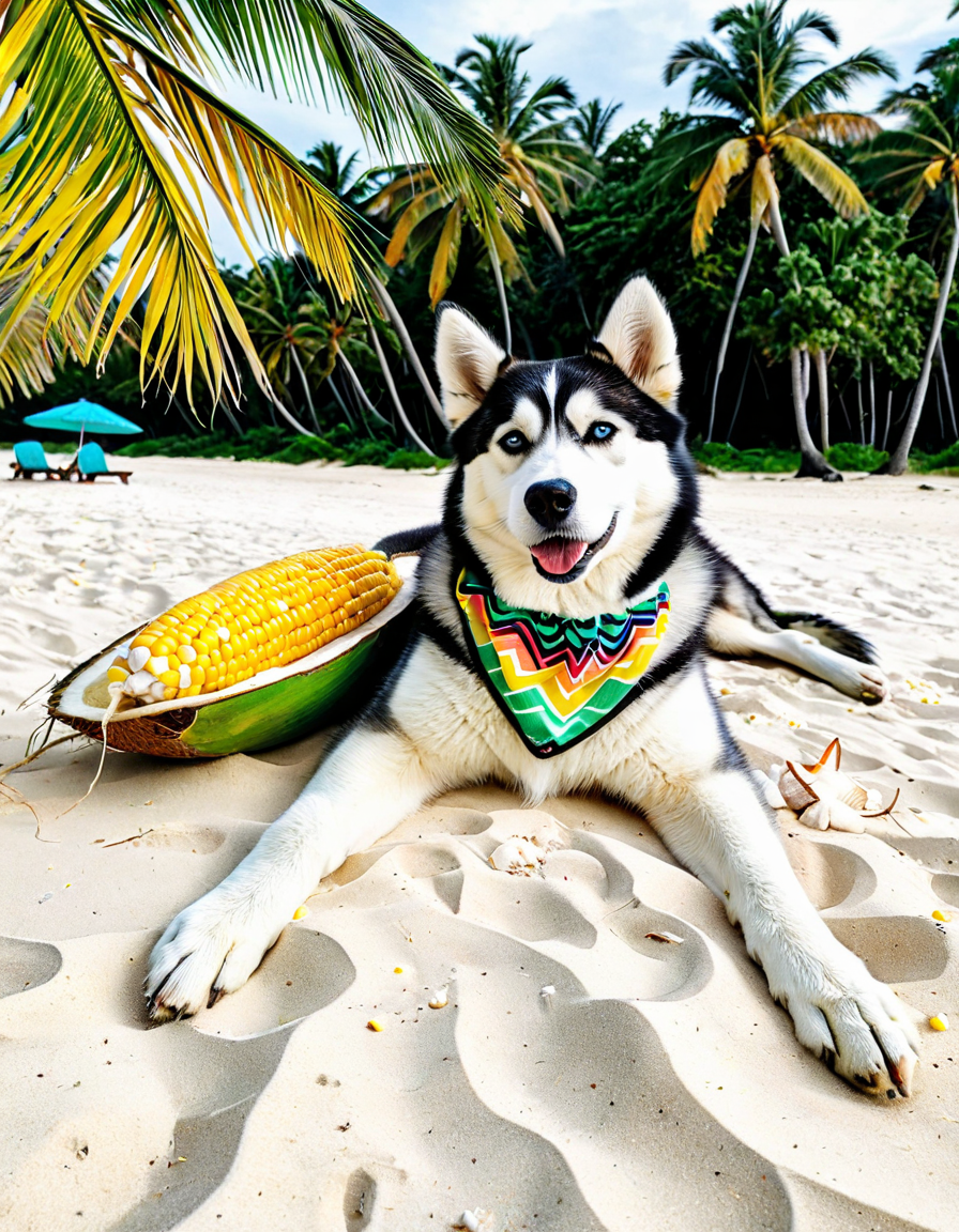 coconut corn husky