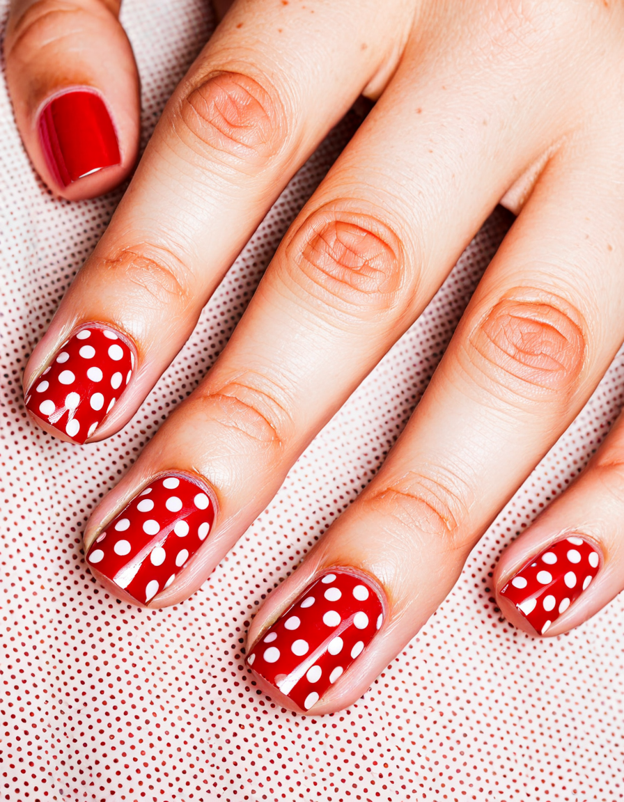 red nail designs