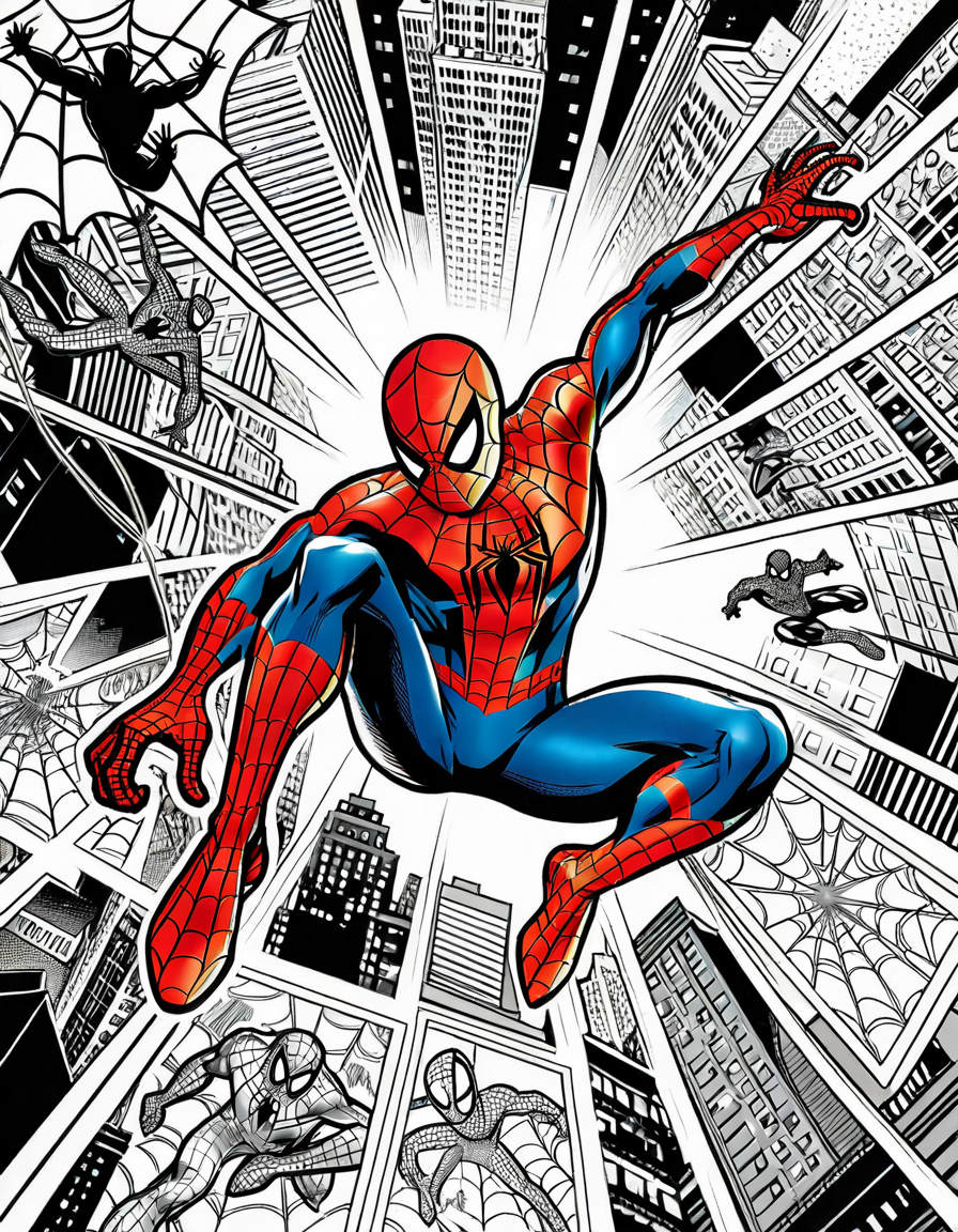 spiderman coloring pages