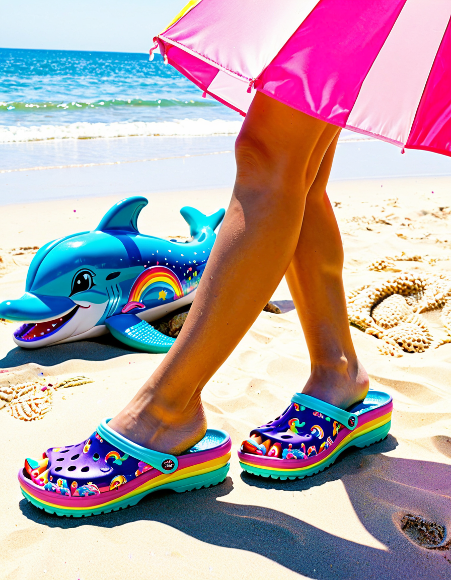 lisa frank crocs